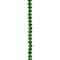 12 Pack: Green Faceted Glass Rondelle Beads, 6mm by Bead Landing™